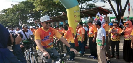 Gowes Nusantara 2019 di Lhokseumawe Gerakkan Masyarakat untuk Berolahraga